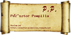 Pásztor Pompilla névjegykártya